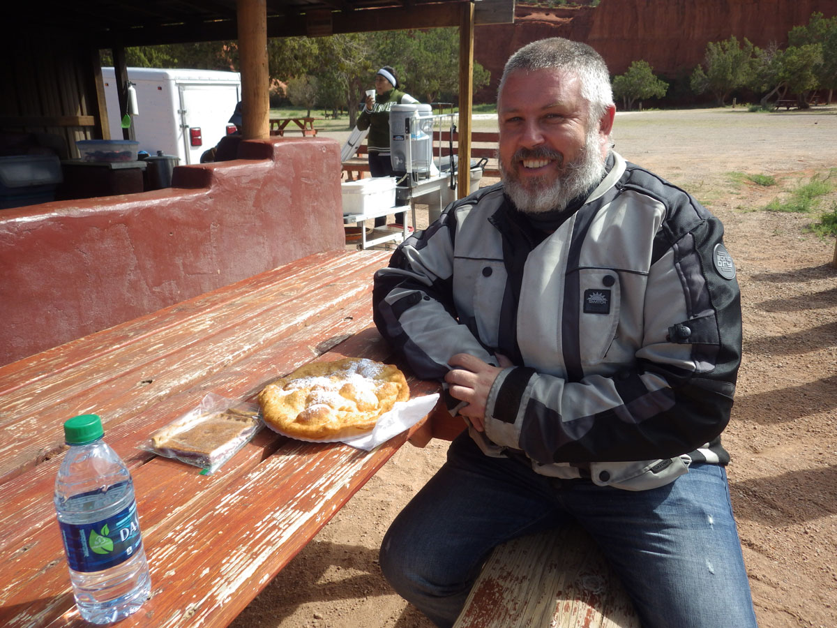 Fry bread - I look a little too happy about it :)