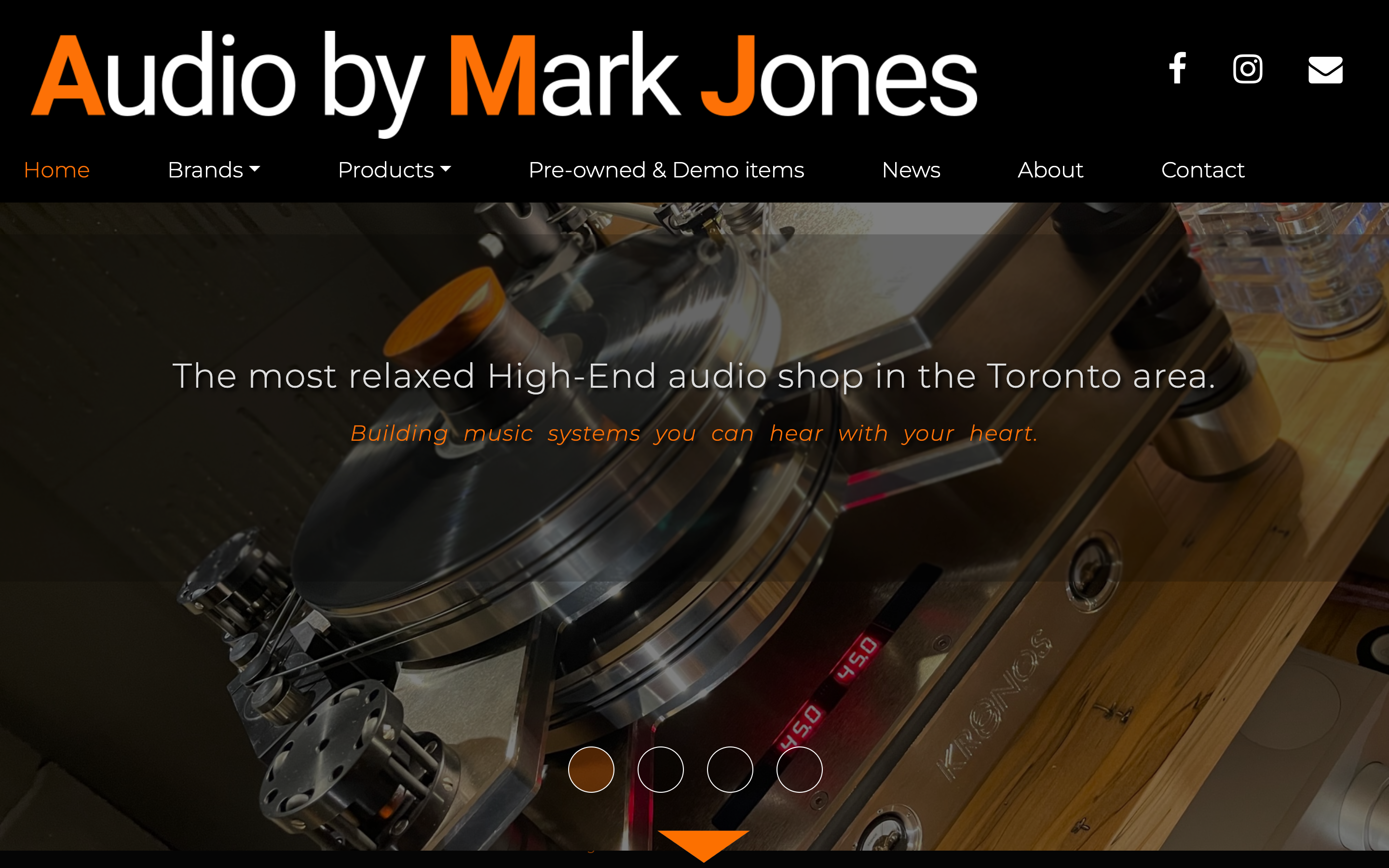 Custom Wordpress website for a Canadian Audio retailer